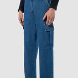 Jeans Baggy Azul para Hombre - Cargo