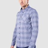 Camisa Azul Claro Slim para Hombre - Manga Larga