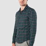 Camisa Verde Slim para Hombre - Multicolor