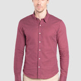 Camisa Rojo Slim para Hombre - Multicolor