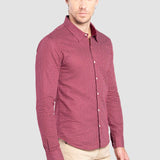 Camisa Rojo Slim para Hombre - Multicolor