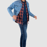 Chamarra Regular Azul Claro para Hombre - Capitonada