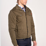 Chamarra Regular Verde para Hombre - Capitonada