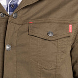 Chamarra Regular Verde para Hombre - Capitonada
