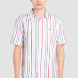 Camisa Blanco Regular para Hombre - Rayas