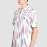 Camisa Blanco Regular para Hombre - Rayas