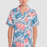 Camisa Blanco Regular para Hombre - Floral
