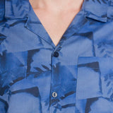 Camisa Azul Regular para Hombre - Tropical