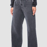 Jeans Amplio Negro para Mujer - Wide Leg