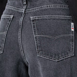 Jeans Amplio Negro para Mujer - Wide Leg
