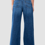 Jeans Amplio Azul para Mujer - Wide Leg