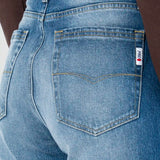 Jeans Relaxed Azul para Mujer - Cintura Alta