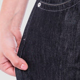 Jeans Amplio Negro para Mujer - Wide Leg