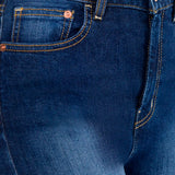 Jeans Acampanado Azul Oscuro para Mujer - Ruby