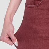 Jeans Straight Rojo para Mujer - Atraction