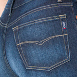 Jeans Straight Azul Oscuro para Mujer - Atraction