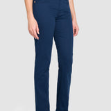 Pantalón Straight Azul Marino para Mujer - Atraction