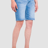 Bermuda Azul Claro Slim para Hombre - Mezclilla