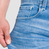 Bermuda Azul Claro Slim para Hombre - Mezclilla