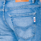 Bermuda Azul Claro Slim para Hombre - Mezclilla