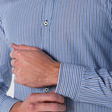 Camisa Azul Slim para Hombre - Multicolor