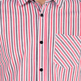 Camisa Rosa Slim para Hombre - Rayas