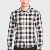 Camisa Beige Slim para Hombre - Multicolor