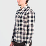 Camisa Beige Slim para Hombre - Multicolor