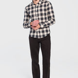 Camisa Beige Slim para Hombre - Multicolor