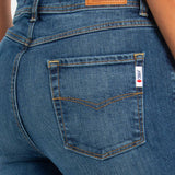 Jeans Capri Slim Azul para Mujer