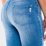Jeans Capri Slim Azul Claro para Mujer