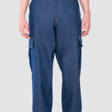 Jeans Baggy Azul Oscuro para Hombre - Cargo