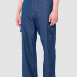 Jeans Baggy Azul Oscuro para Hombre - Cargo