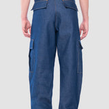 Jeans Baggy Azul Oscuro para Hombre - Cargo