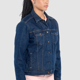 Chamarra Regular Azul para Mujer - Capitonada