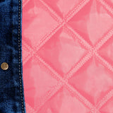 Chamarra Regular Azul para Mujer - Capitonada