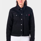 Chamarra Regular Negro para Mujer - Capitonada