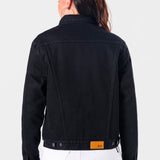 Chamarra Regular Negro para Mujer - Capitonada