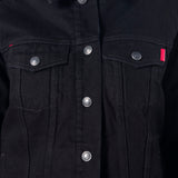 Chamarra Regular Negro para Mujer - Capitonada