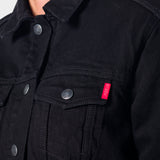 Chamarra Regular Negro para Mujer - Capitonada