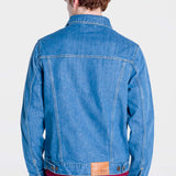 Chamarra Slim Azul Claro para Hombre - Vaquera