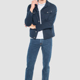 Chamarra Slim Azul Marino para Hombre - Vaquera