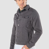 Chamarra Slim Gris para Hombre - Vaquera