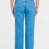 Jeans Mujer Mezclilla Confort Emotion Relajado Snow Oggi