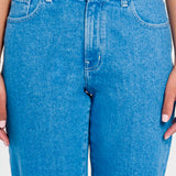 Jeans Mujer Mezclilla Confort Emotion Relajado Snow Oggi