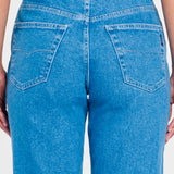 Jeans Mujer Mezclilla Confort Emotion Relajado Snow Oggi