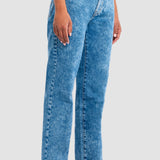 Jeans Mujer Mezclilla Confort Emotion Relajado Snow Oggi