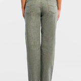 Jeans Baggy Relajado Verde para Mujer - Emotion