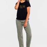 Jeans Baggy Relajado Verde para Mujer - Emotion