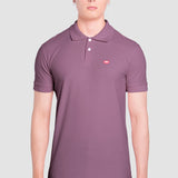 Playera Púrpura Regular para Hombre - Polo Hard